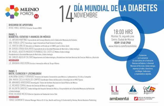 Analizarán en foro situación de la Diabetes en México